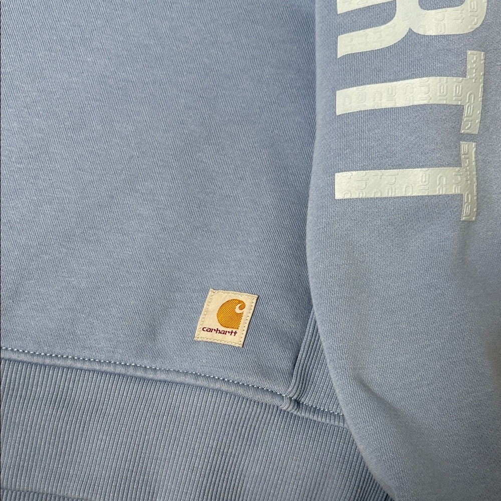 Carhartt Slate Blue Crew Neck Sweatshirt Size M - Picture 3 of 7